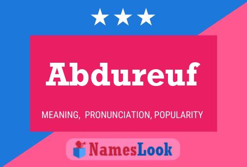 Abdureuf Name Poster