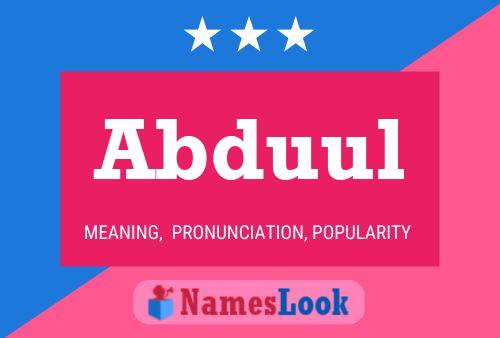 Abduul Name Poster