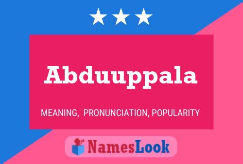 Abduuppala Name Poster