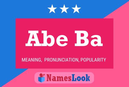 Abe Ba Name Poster