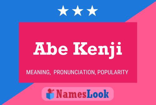 Abe Kenji Name Poster