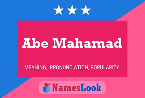 Abe Mahamad Name Poster