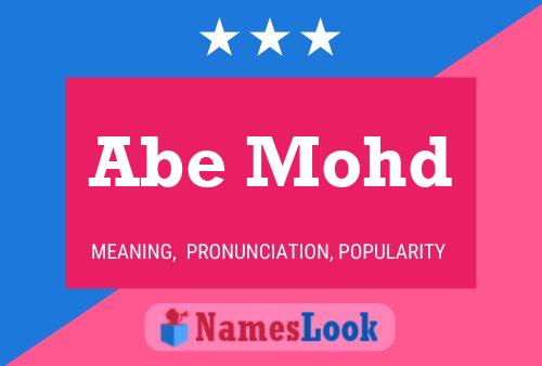 Abe Mohd Name Poster