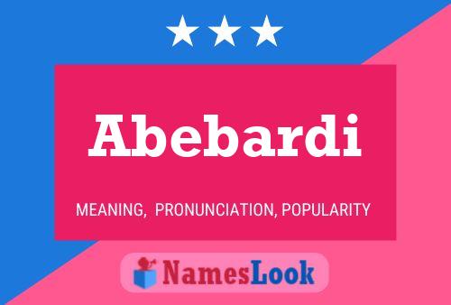 Abebardi Name Poster