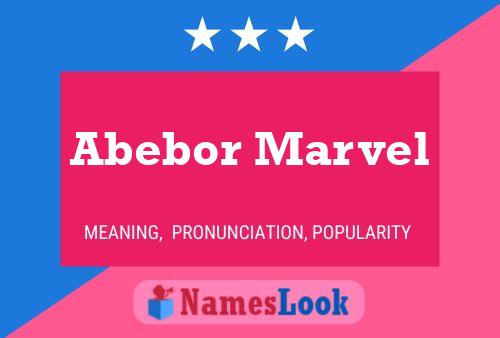 Abebor Marvel Name Poster