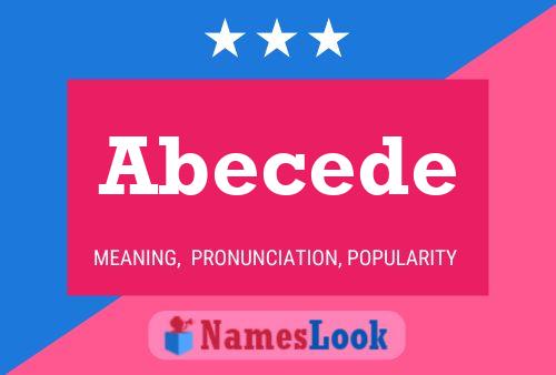 Abecede Name Poster