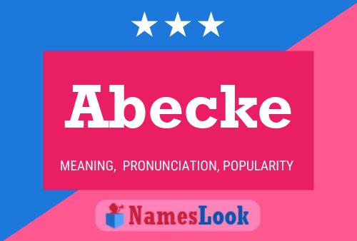 Abecke Name Poster