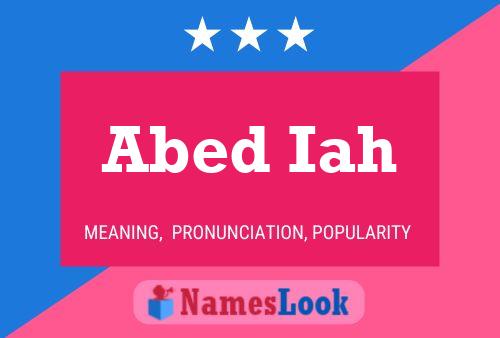 Abed Iah Name Poster