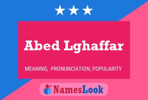 Abed Lghaffar Name Poster