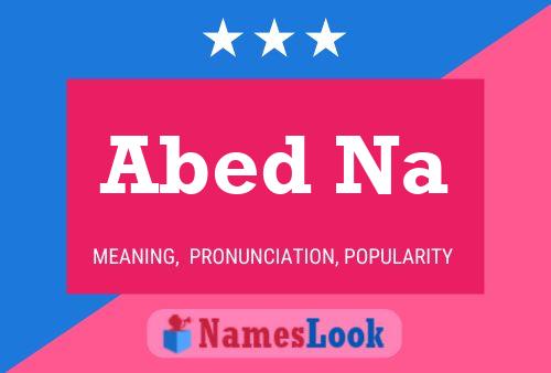 Abed Na Name Poster