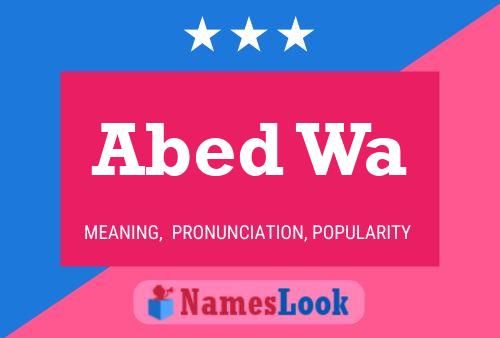 Abed Wa Name Poster