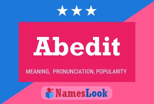 Abedit Name Poster