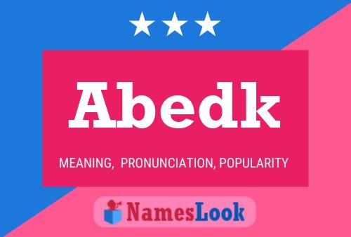 Abedk Name Poster