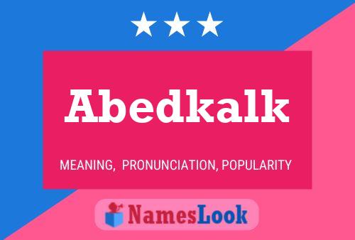 Abedkalk Name Poster