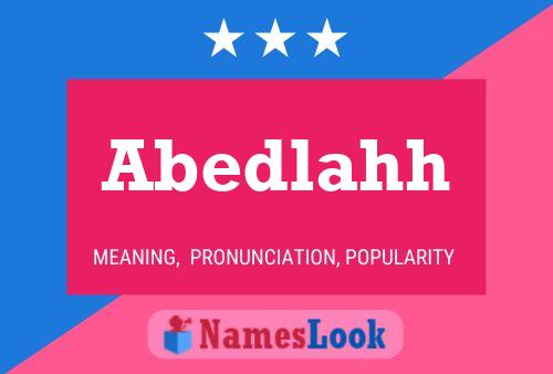 Abedlahh Name Poster