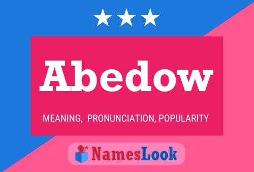 Abedow Name Poster