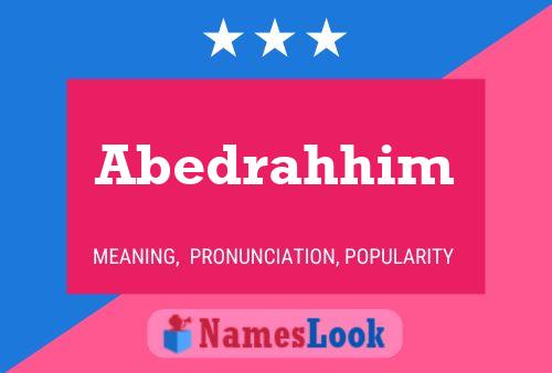 Abedrahhim Name Poster