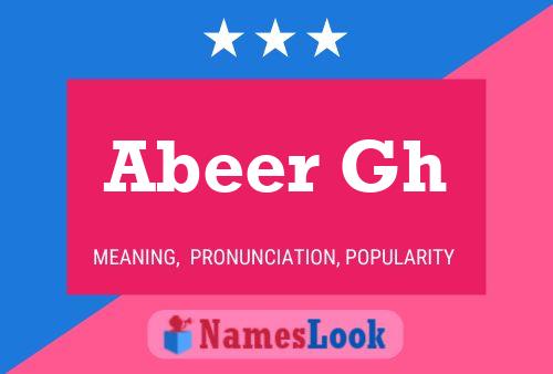 Abeer Gh Name Poster