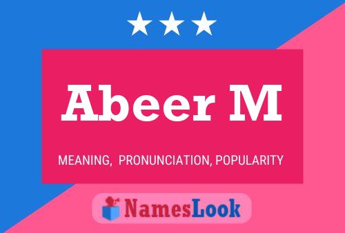 Abeer M Name Poster