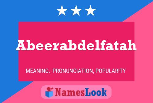 Abeerabdelfatah Name Poster