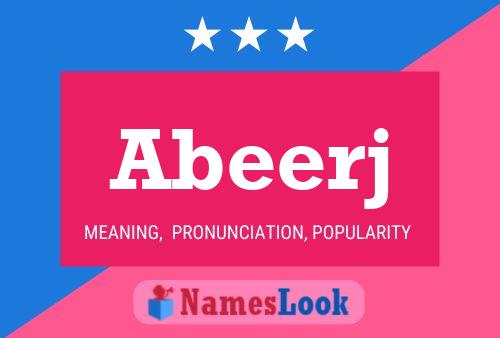 Abeerj Name Poster