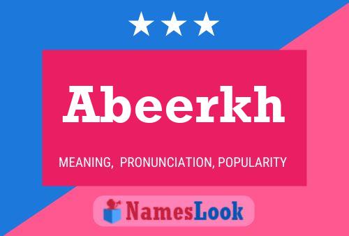 Abeerkh Name Poster