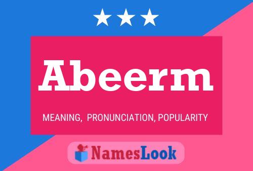 Abeerm Name Poster