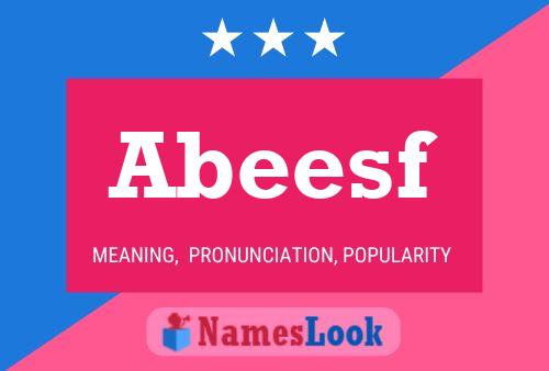 Abeesf Name Poster