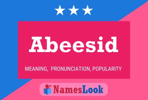 Abeesid Name Poster