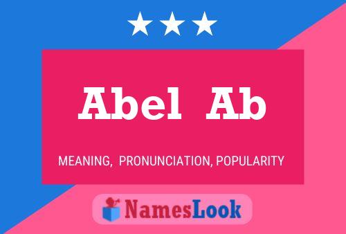 Abel  Ab Name Poster