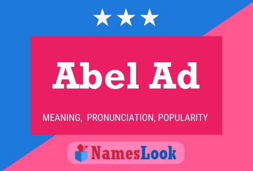 Abel Ad Name Poster