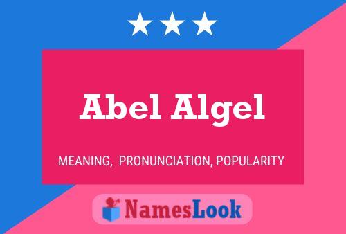 Abel Algel Name Poster