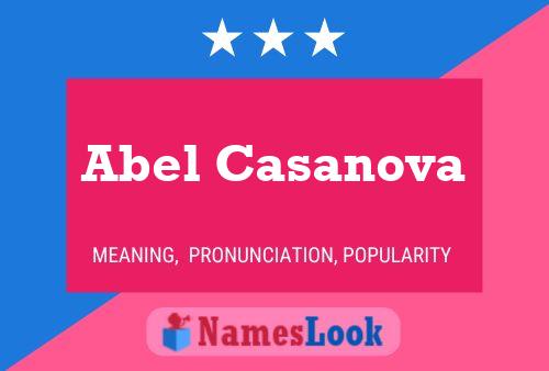 Abel Casanova Name Poster