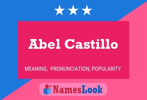 Abel Castillo Name Poster