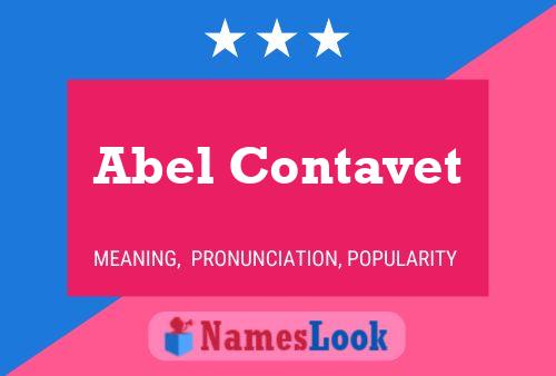 Abel Contavet Name Poster