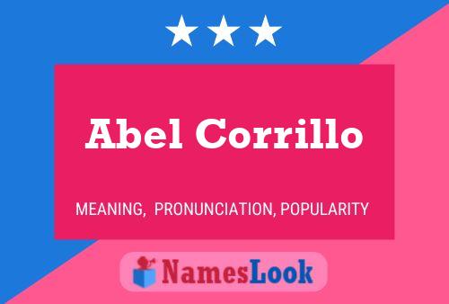 Abel Corrillo Name Poster