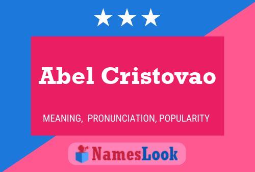 Abel Cristovao Name Poster