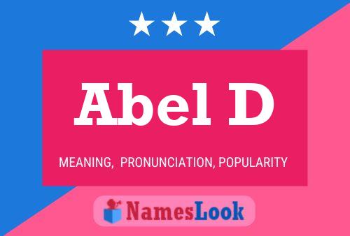 Abel D Name Poster