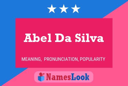 Abel Da Silva Name Poster