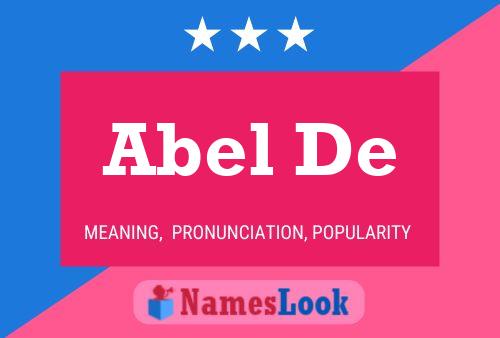 Abel De Name Poster