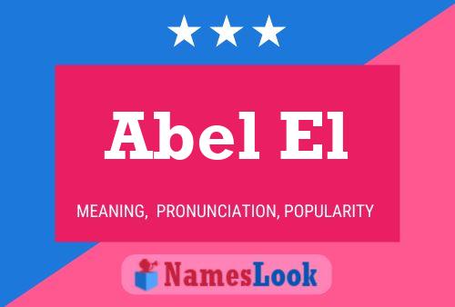 Abel El Name Poster