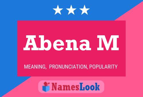 Abena M Name Poster