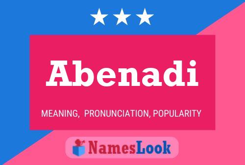 Abenadi Name Poster