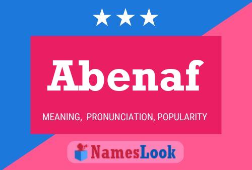 Abenaf Name Poster