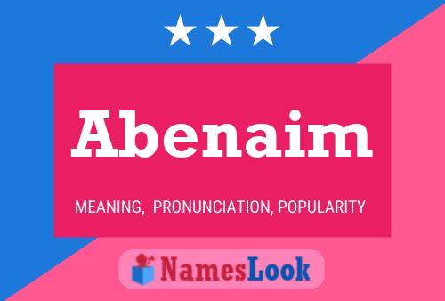 Abenaim Name Poster