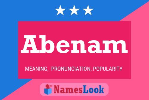 Abenam Name Poster