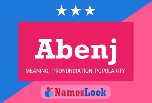 Abenj Name Poster