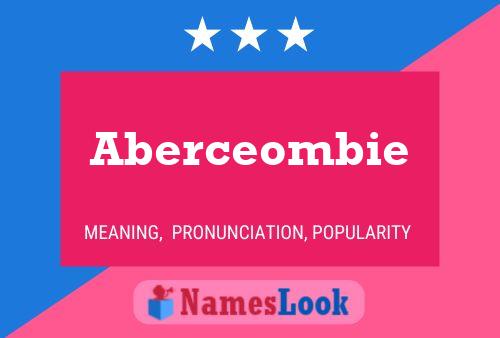 Aberceombie Name Poster