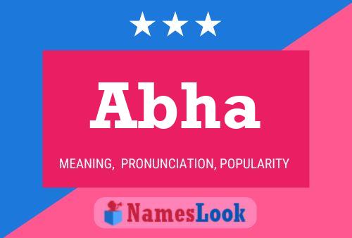 Abha Name Poster