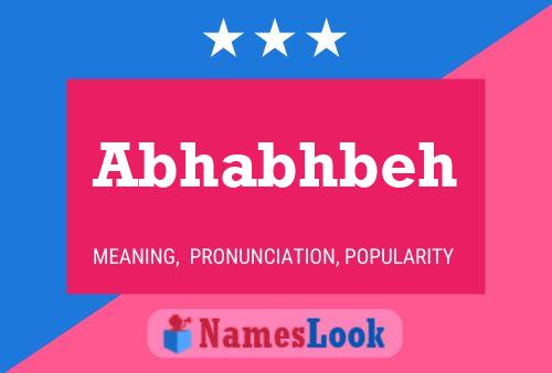 Abhabhbeh Name Poster